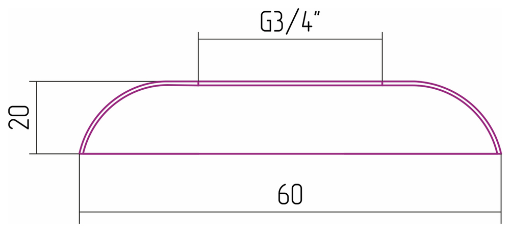 Отражатель Сунержа G 3/4" вн. р. (Белый)