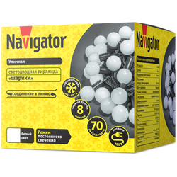 Гирлянда Navigator 61 838 NGF-B02-70CW-10-8m-230-BL-IP44