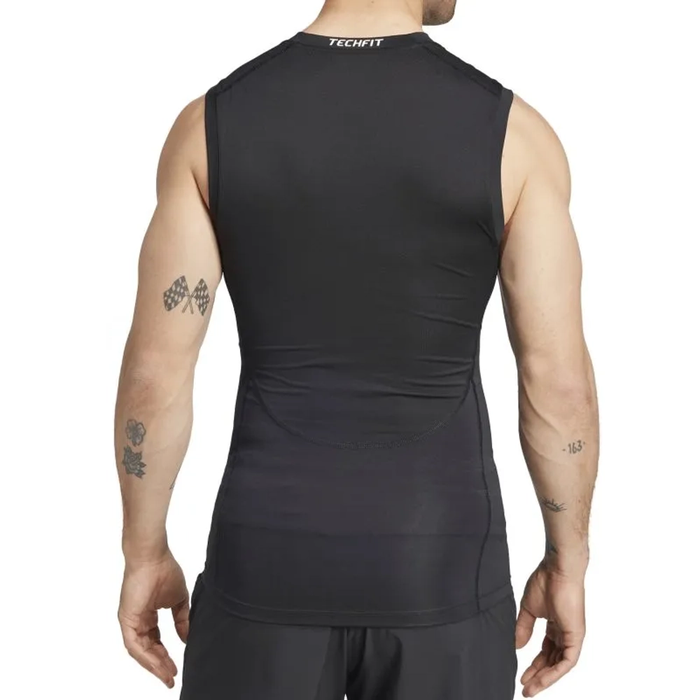 Теннисная футболка Adidas Techfit Training Sleeveless - black