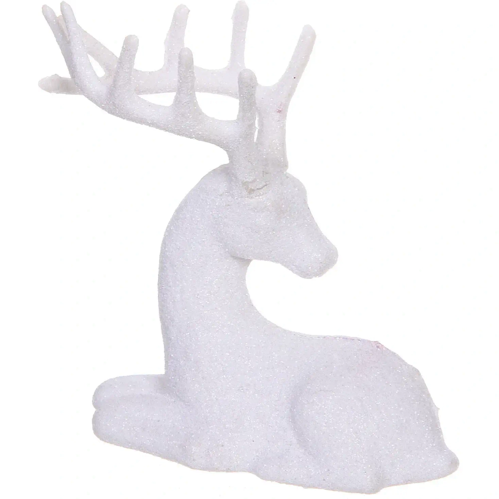Фигурка новогодняя «Милый олень» 8.5*3.5*10 см, Белый