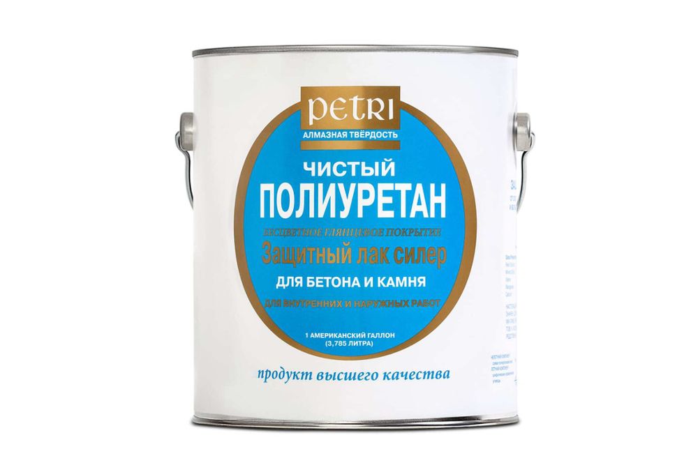 Защитный лак для бетона и камня Petri Concrete &amp; Stone Sealer  глянцевый PC3600100