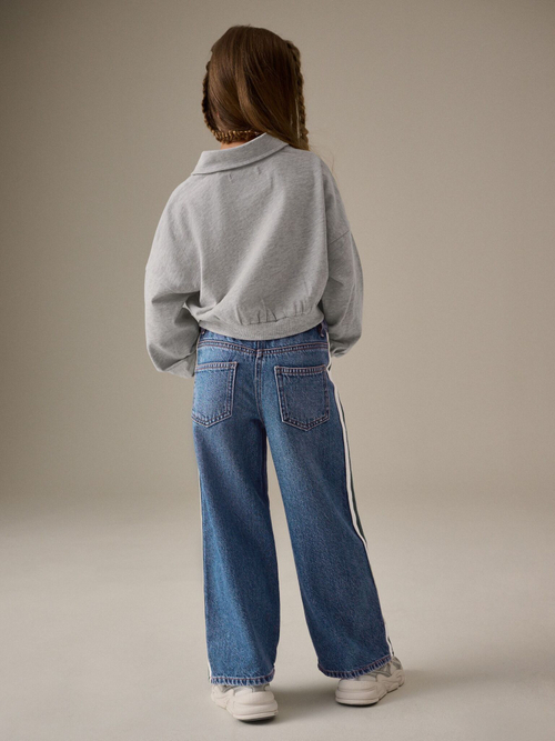 Толстовка с воротником для девочки Next N90-134, Серый