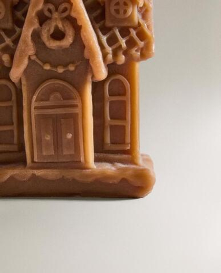 ZARA HOME СВЕЧА «ДОМИК» С АРОМАТОМ SALTED CARAMEL, КОРИЧНЕВАТЫЙ