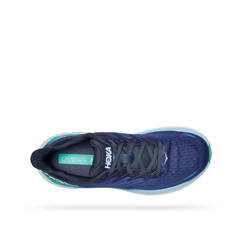 Кроссовки женские HOKA W CLIFTON 8 Outer Space / Bellwether Blue