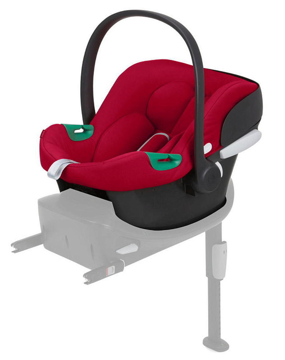 Коляска Cybex Talos S Lux TPE complete Aton B2 Dynamic Red 3 в 1 Seashell Beige с дождевиками