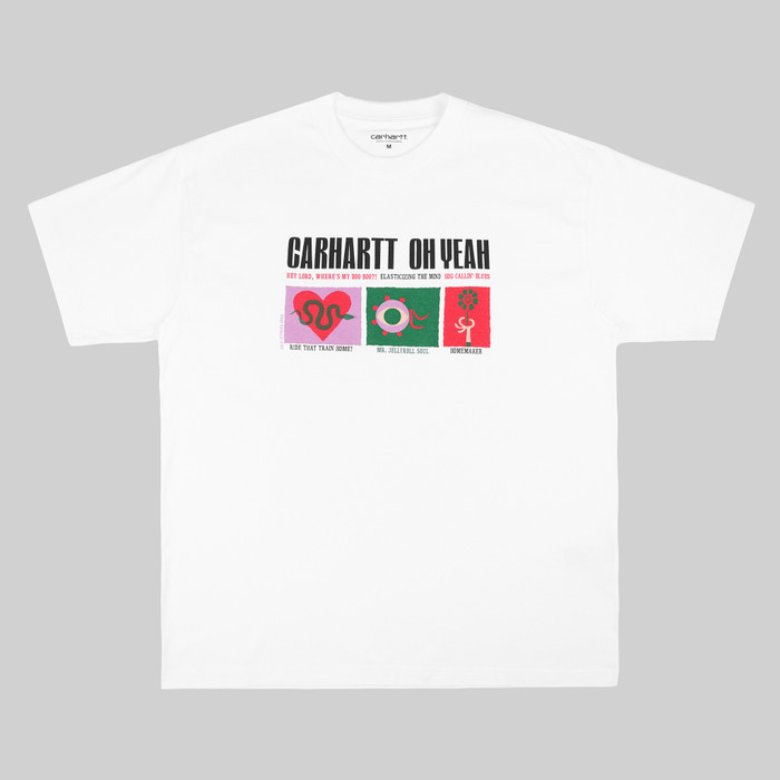 Футболка мужская Carhartt WIP Oh Yeah артикул:I033158_white - купить в магазине Дайс