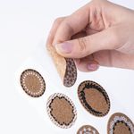 Наклейки пробковые для скрапбукинга и декора КРУГИ, 7 штук, с рисунком, ОСТРОВ СОКРОВИЩ, 662281