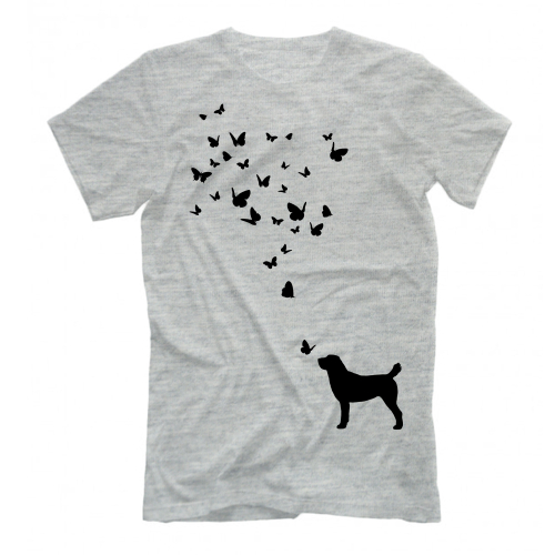 Футболка "Алабай и бабочки"