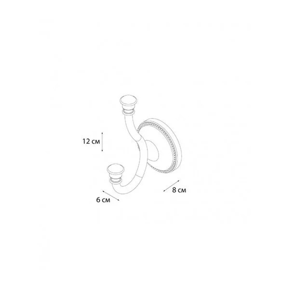 "ALFA" Крючок двойной GR-9505