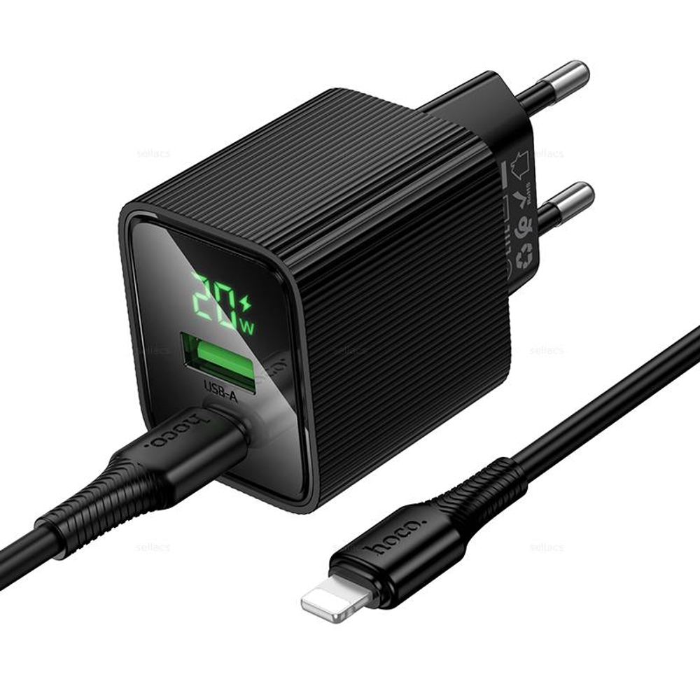 Зарядное устройство для Lightning PD20W+QC3.0 Hoco CS83A (black)