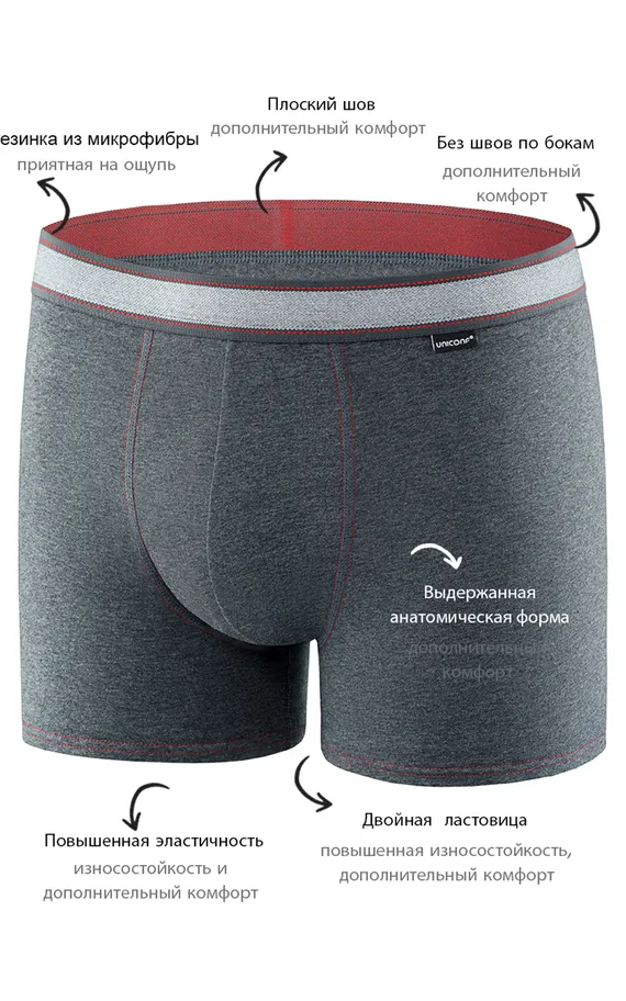 Мужские трусы BB99 Меланж Серый