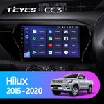 Teyes CC3 10" для Toyota Hilux 2015-2020 (прав)