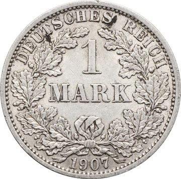 1 марка 1907 Германская Империя "A"