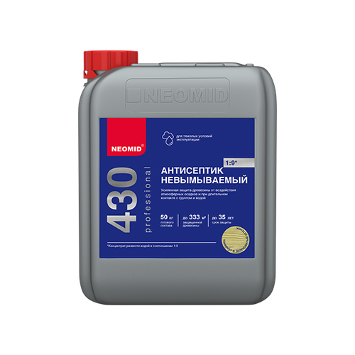 Антисептик-консервант невымываемый NEOMID 430 ECO 1:9 5л