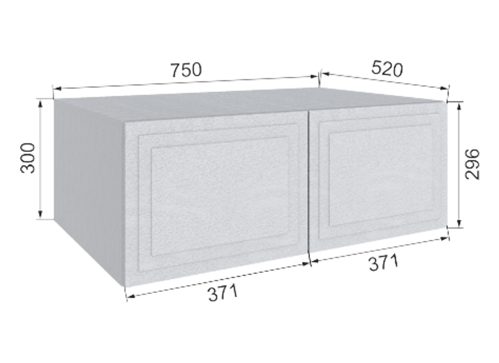 Антресоль Бруклин 75А300