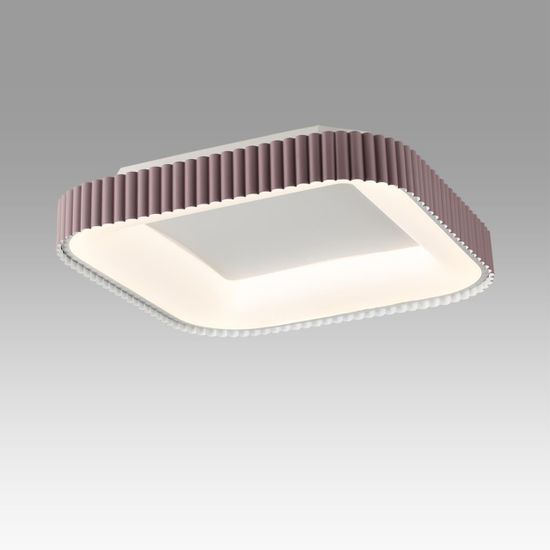 7770/56L AVRA LED SN 578 Светильник металл/белый/мокко LED (56Вт+14Вт) 3000-6000K 500х500 IP43 пульт ДУ+подсветка SHARMEL