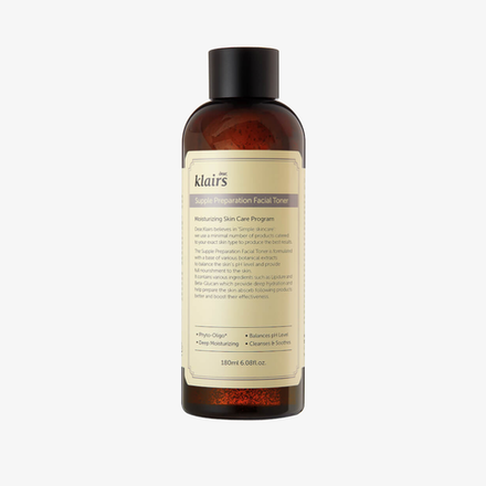 DEAR, KLAIRS тонер с бета-глюканом гиалуроновой кислотой Supple Preparation Facial Toner (180 мл)