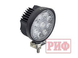 Светодиодная фара дальнего света РИФ 116 мм 27W LED