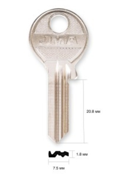 Заготовка английского ключа 14112 ABU-20 | AU58R | AB52 (имп.)