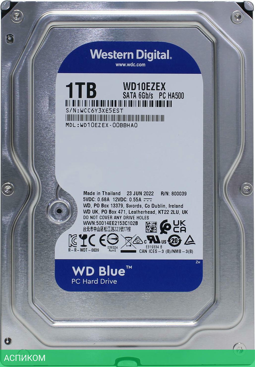 Жесткий диск WD 1TB WD10EZEX