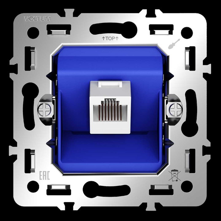 Механизм розетки компьютерной RJ45 кат.6 S70 Voltum VLS0601M