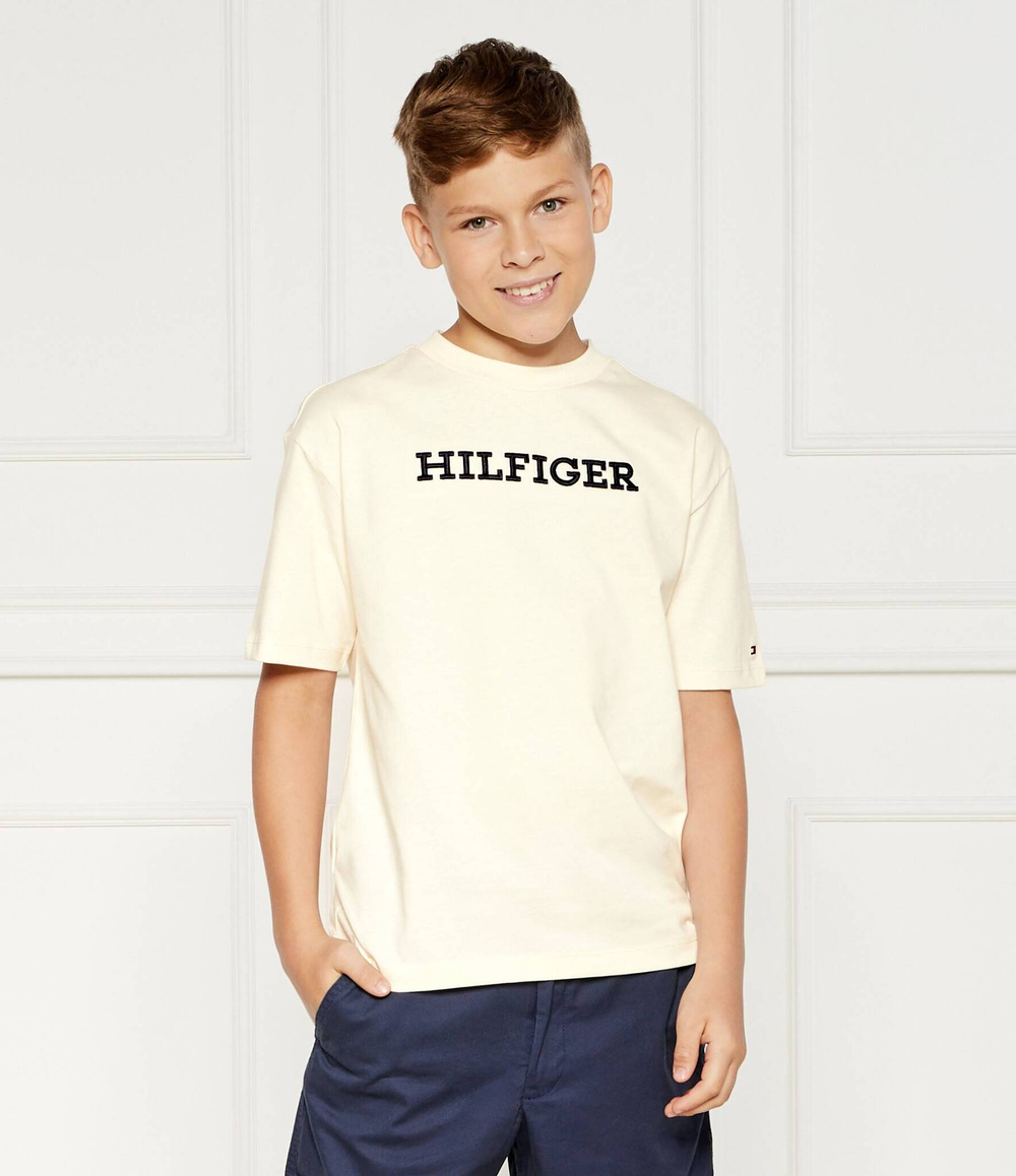 Футболка Tommy Hilfiger - кремовый(KS0KS00538)