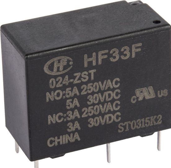 Реле электромагнитное HF33F/24VDC ( 1 группа )