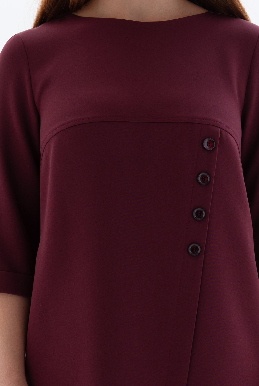 Платье женское 1977АП, бордовый #89Бор051977АП