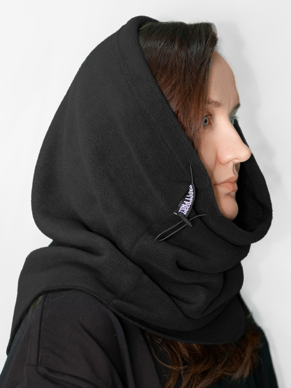 Снуд чёрный флис