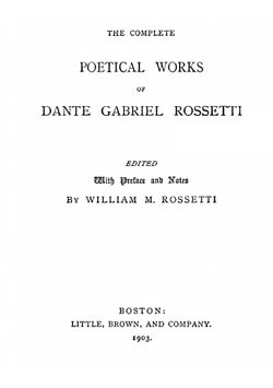 The complete poetical works of Dante Gabriel Rossetti | Rossetti Dante Gabriel