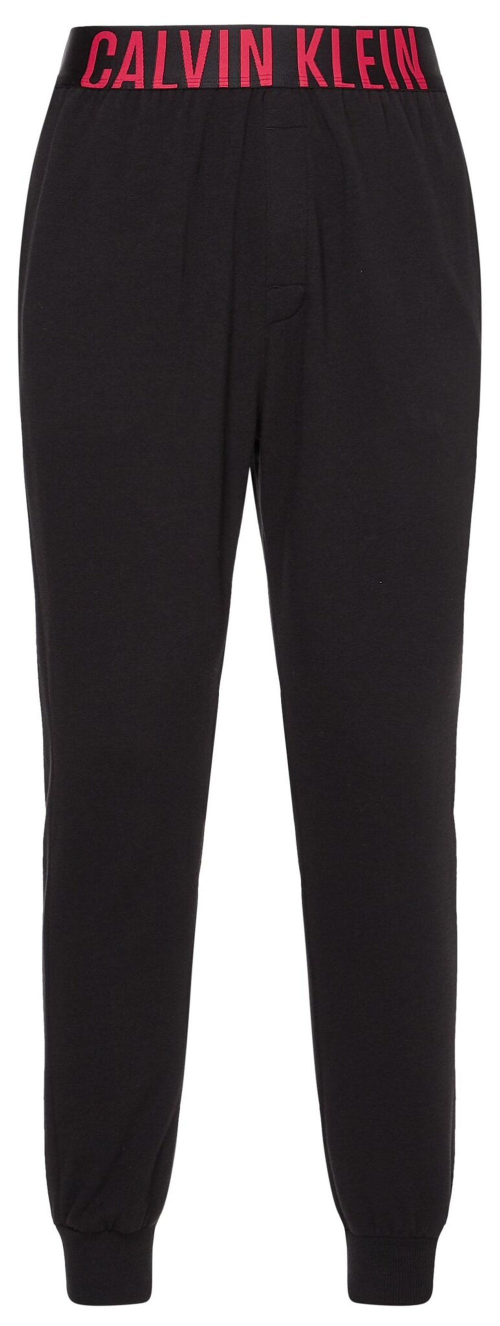 Мужские теннисные штаны Calvin Klein Jogger - black w/strawberry shake