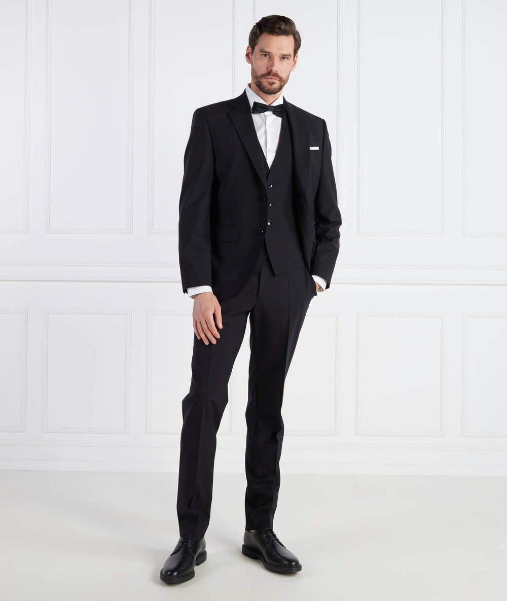 хлопковое штаны h-lenon-mm-224 BOSS BLACK - черный(50480544)