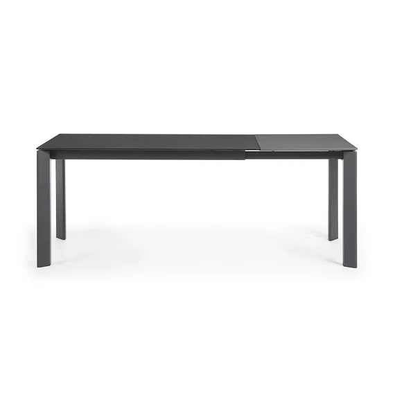 Стол Atta 140 (200) x90 темно-серый, стекло