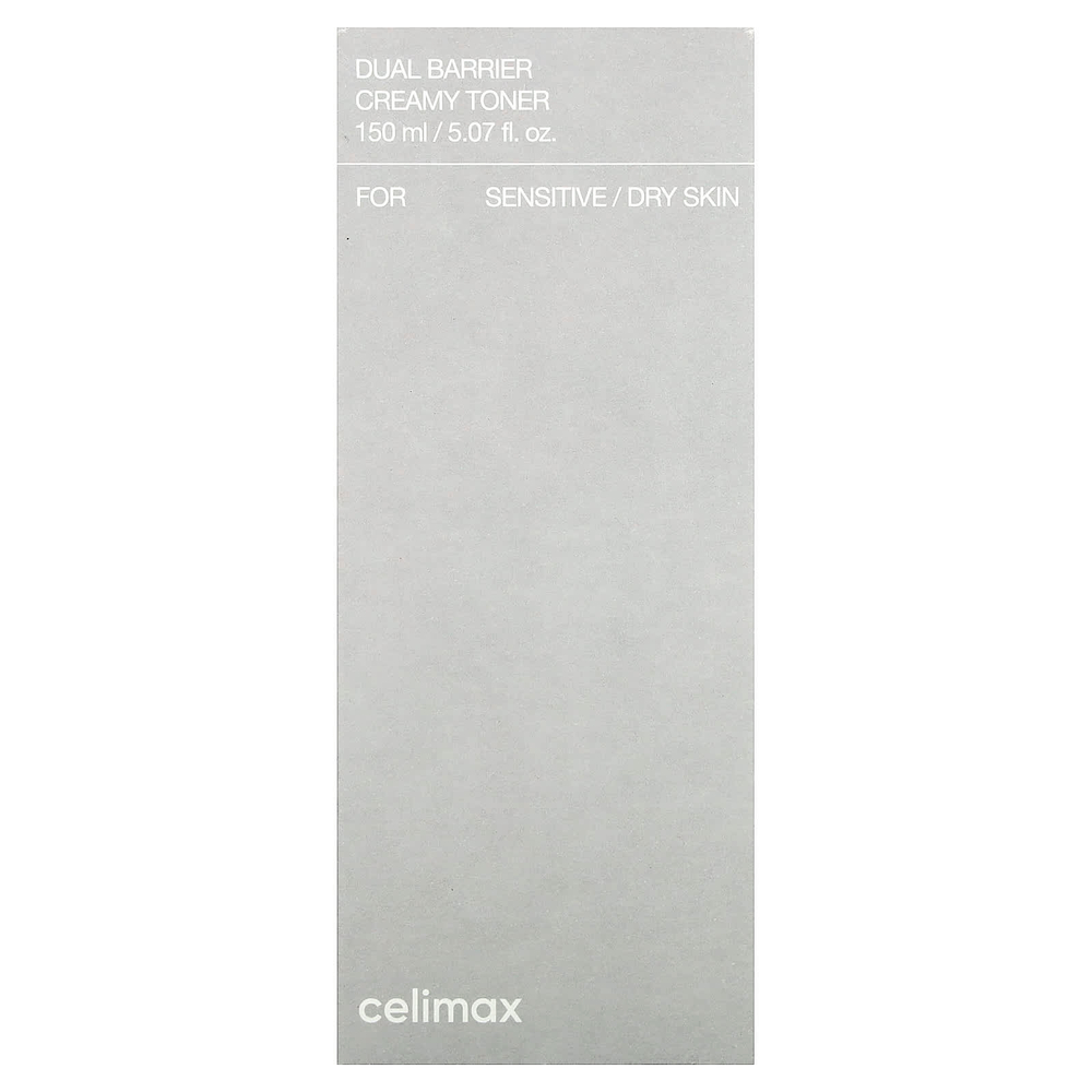 Celimax, кремовый тоник с двойным барьером, для чувствительной/сухой кожи, 150 мл (5,07 жидк. унции)