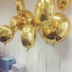 Шар (18"/46 см) Круг, Золото