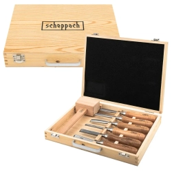 Стамески фигурные, набор 7пр. Scheppach Sch-25700