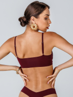 Топ цвет бордовый размер XS