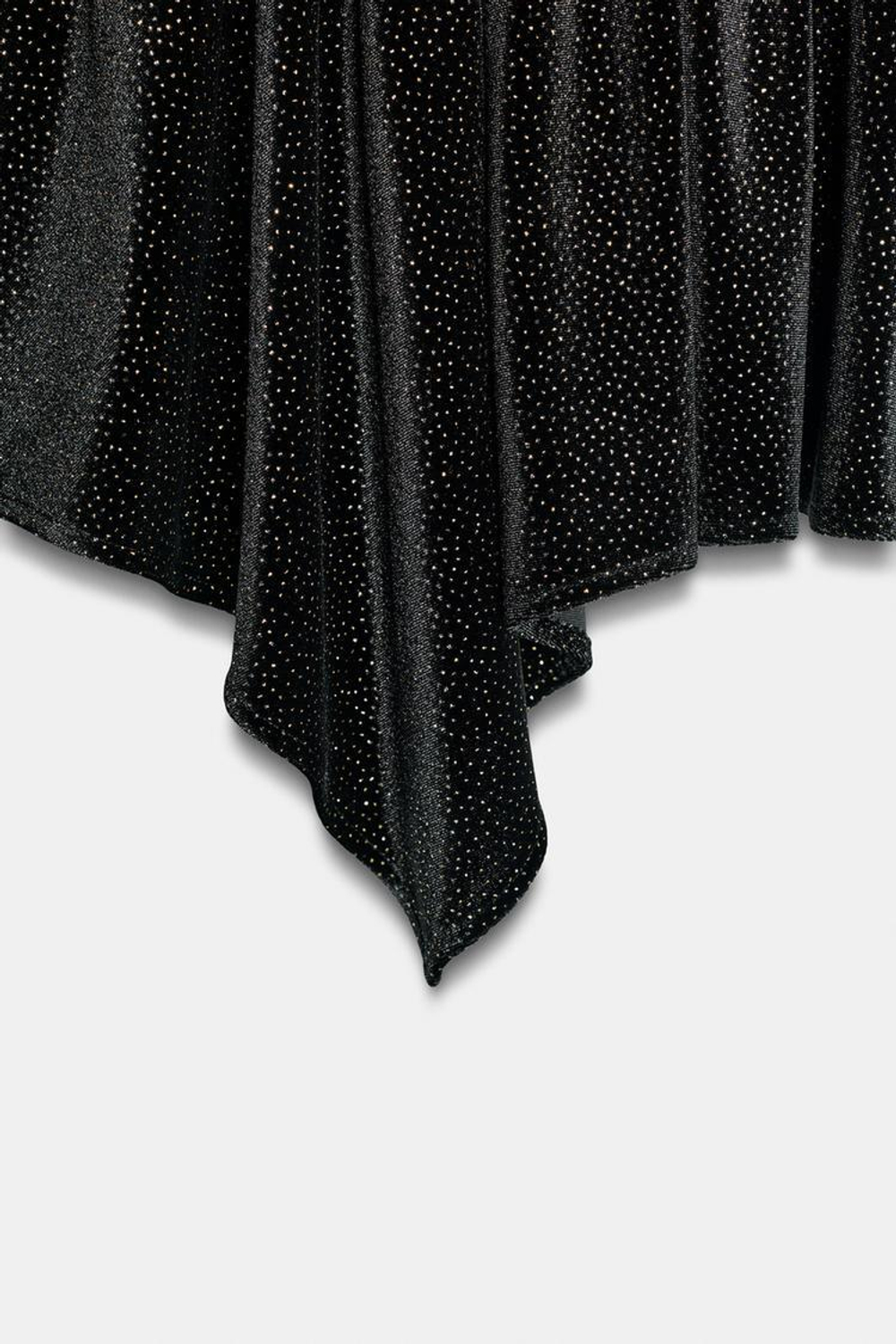 ZARA БАРХАТНОЕ МИНИ-ПЛАТЬЕ С БЛЁСТКАМИ, ЧЕРНЫЙ/ЗОЛОТОЙ