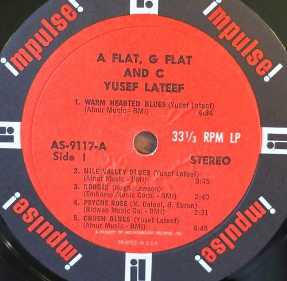 Yusef Lateef - A flat, G flat and C - US OG Impulse Stereo
