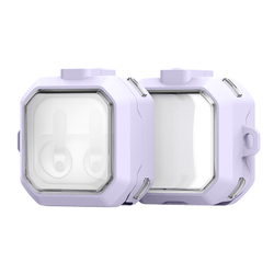 Чехол с рамками фиолетового цвета из TPU и PC для наушников Samsung Buds4 и Buds 4 Pro, серия SECD Series Case от Dux Ducis