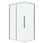 Душевое ограждение Grossman Galaxy 100.K33.01.110.10.00-200.K33.01.80.10.00 (110х80х195) раздвижная,хром,стекло прозрачное,2 места