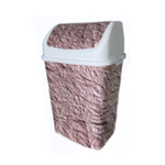 Ведро для мусора "Камелия", №3 18 л ГРАНЖ белое РП-1013