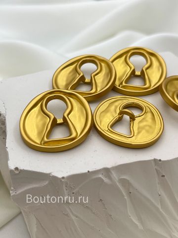 Пуговицы Скиапар. золотистые 