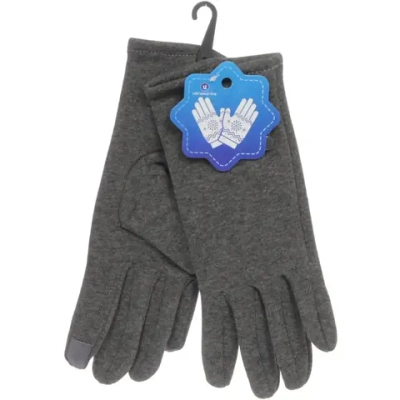 Перчатки женские с утеплителем «ELEGANZZA», цвет серый нейтральный, размер 23*8,5см, (пакет с подвесом)