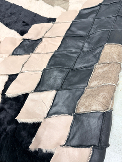 Покрывало меховое ковер из шкуры овчины