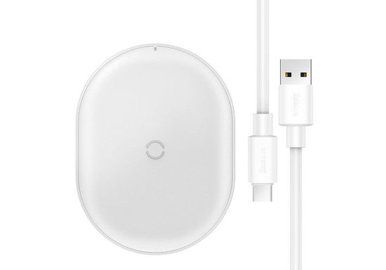 Беспроводное зарядное устройство Baseus Cobble Wireless Charger 15W (WXYS-02) Белый