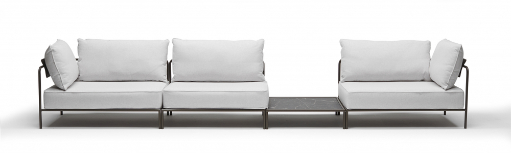 Модуль правый с подушками Scab Design Flap, мокко, белый