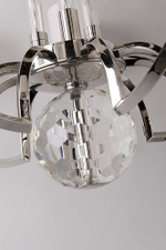 Люстра Waterloo d79 h66 (min h74/max h203) 9 ламп, абажуры иск. шелк