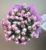 Букет розовых тюльпанов 49 шт.