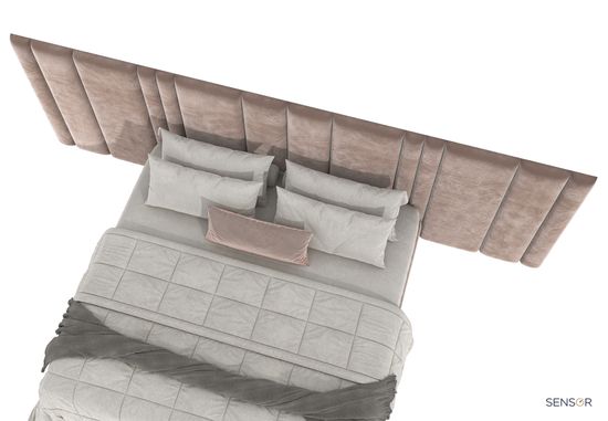 Кровать Калабрия с широким изголовьем